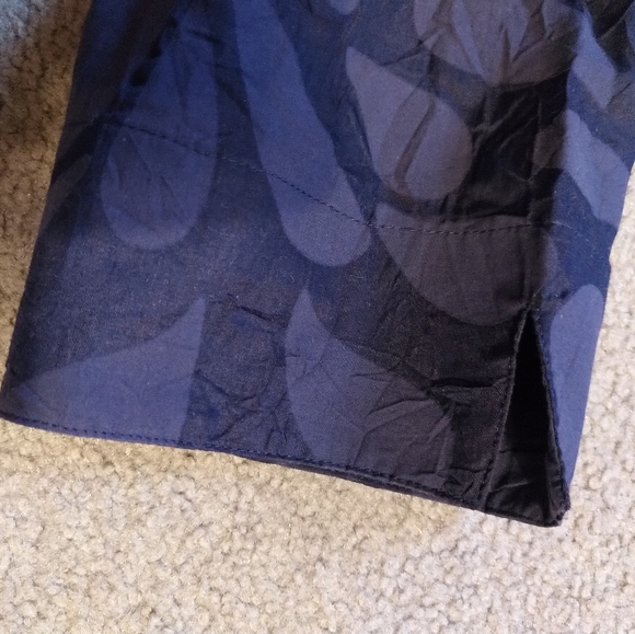 Lemon Grass Studio Large Blue Crinkled Shirt - Picture 10 of 13